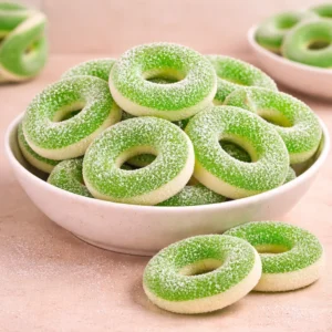 حلقات تفاح أخضر فوار كبيرة