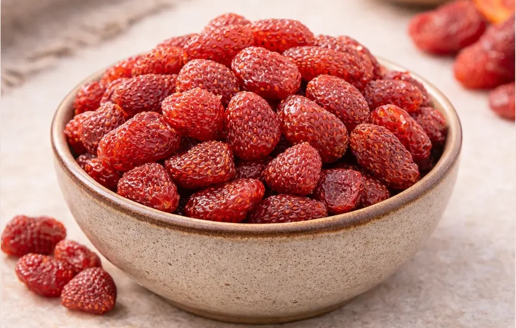 فراولة مجففة