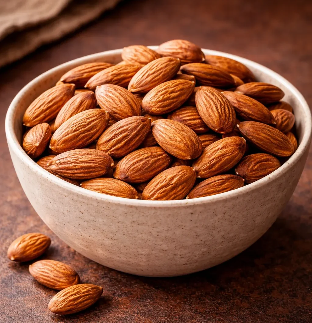 لوز محمص غير مملح