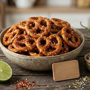 بريتزل مدور شطة وليمون